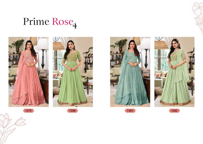 Prime Rose 1379 Georgette Heavy Georgette Wedding Wear Designer Salwar Kameez Collection